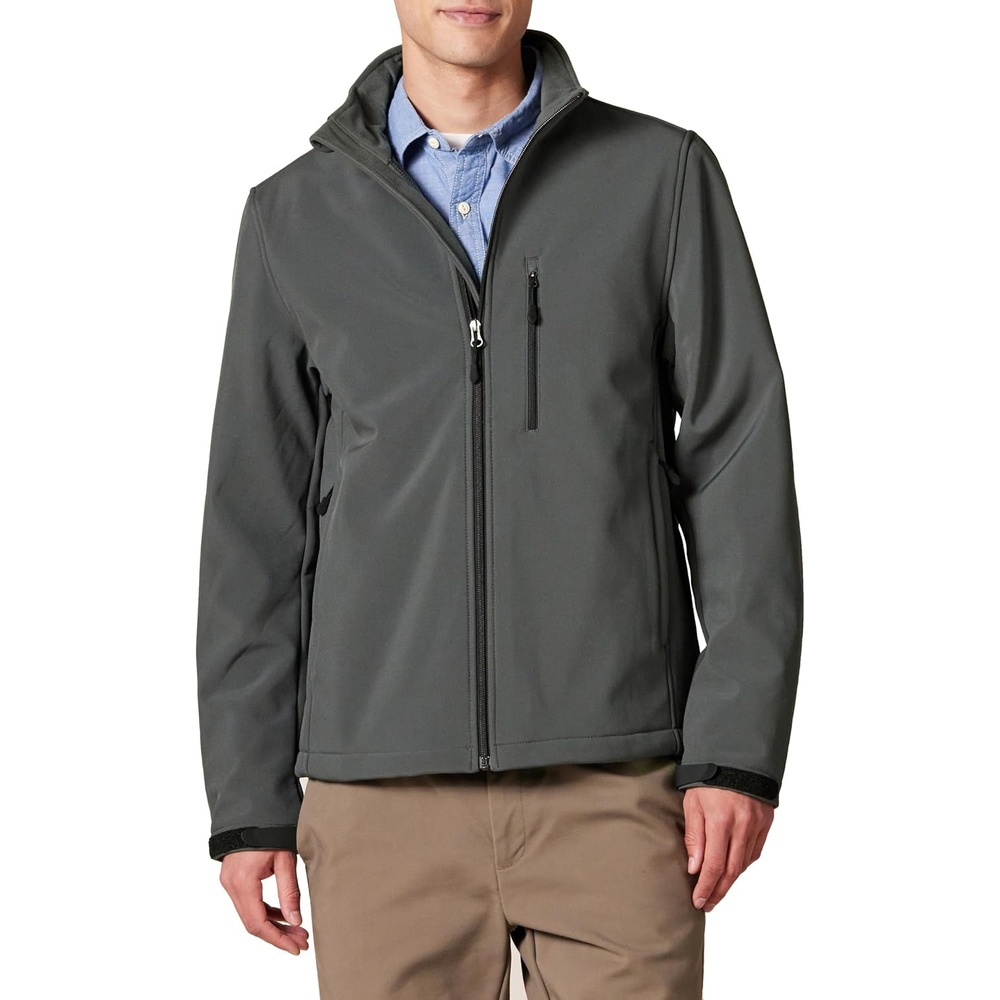 image:imageAmazon Essentials Mens WaterResistant Softshell JacketDark Grey