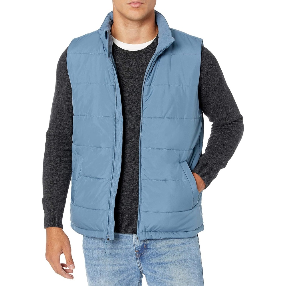 image:imageAmazon Essentials mens Midweight Puffer VestLight Blue