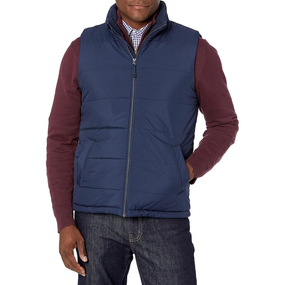 image:imageAmazon Essentials mens Midweight Puffer VestNavy