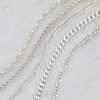 Amazon Essentials 5mm Plated Figaro Chain for Men or Women(Silver)
