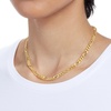 Amazon Essentials 5mm Plated Figaro Chain for Men or Women(Yellow Gold)