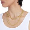 Amazon Essentials 5mm Plated Figaro Chain for Men or Women(Yellow Gold)