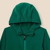 Amazon Essentials Boys’ Active Performance Stretch Woven Full-Zip Athletic Hoodie Jacket, Moisture-Wicking, Breathable(Dark Green)