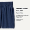 Amazon Essentials Boys’ Supersoft Performance Knit Regular Fit Athletic Shorts(Space Dye Navy)