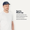 Amazon Essentials Men’s Adjustable Moisture-Wicking Sports Mesh Baseball Cap(Navy)