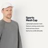 Amazon Essentials Men’s Adjustable Moisture-Wicking Sports Mesh Baseball Cap(White)