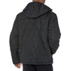 Amazon Essentials Mens Anorak Hooded Quarter-Zip Puffer Coat(Black)