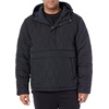 Amazon Essentials Mens Anorak Hooded Quarter-Zip Puffer Coat(Black)