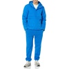 Amazon Essentials Mens Anorak Hooded Quarter-Zip Puffer Coat(Bright Blue)