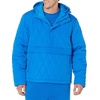 Amazon Essentials Mens Anorak Hooded Quarter-Zip Puffer Coat(Bright Blue)