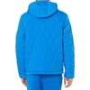 Amazon Essentials Mens Anorak Hooded Quarter-Zip Puffer Coat(Bright Blue)