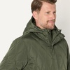 Amazon Essentials Mens Anorak Hooded Quarter-Zip Puffer Coat(Dark Olive)