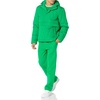 Amazon Essentials Mens Anorak Hooded Quarter-Zip Puffer Coat(Green)