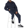Amazon Essentials Mens Anorak Hooded Quarter-Zip Puffer Coat(Navy)