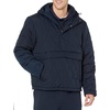 Amazon Essentials Mens Anorak Hooded Quarter-Zip Puffer Coat(Navy)