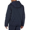Amazon Essentials Mens Anorak Hooded Quarter-Zip Puffer Coat(Navy)