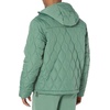 Amazon Essentials Mens Anorak Hooded Quarter-Zip Puffer Coat(Sage Green)