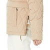 Amazon Essentials Mens Anorak Hooded Quarter-Zip Puffer Coat(Tan)