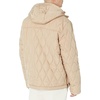 Amazon Essentials Mens Anorak Hooded Quarter-Zip Puffer Coat(Tan)