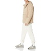Amazon Essentials Mens Anorak Hooded Quarter-Zip Puffer Coat(Tan)