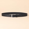 Amazon Essentials Men’s Classic Jean Genuine Leather Belt(Black)