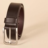 Amazon Essentials Men’s Classic Jean Genuine Leather Belt(Brown)