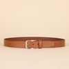 Amazon Essentials Men’s Classic Jean Genuine Leather Belt(Tan)