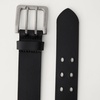 Amazon Essentials Men’s Double Prong Leather Belt(Black)