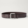 Amazon Essentials Men’s Double Prong Leather Belt(Brown)