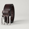 Amazon Essentials Men’s Double Prong Leather Belt(Brown)