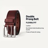 Amazon Essentials Men’s Double Prong Leather Belt(Tan)