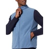 Amazon Essentials Men’s Full-Zip Polar Fleece Insulated Vest (Available in Big & Tall)(Blue Heather)