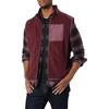 Amazon Essentials Men’s Full-Zip Polar Fleece Insulated Vest (Available in Big & Tall)(Burgundy Grape Color Block)