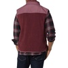 Amazon Essentials Men’s Full-Zip Polar Fleece Insulated Vest (Available in Big & Tall)(Burgundy Grape Color Block)
