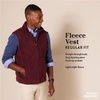 Amazon Essentials Men’s Full-Zip Polar Fleece Insulated Vest (Available in Big & Tall)(Burgundy Grape Color Block)