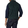 Amazon Essentials Men’s Full-Zip Polar Fleece Insulated Vest (Available in Big & Tall)(Dark Green Navy Tartan Plaid)