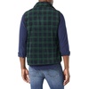 Amazon Essentials Men’s Full-Zip Polar Fleece Insulated Vest (Available in Big & Tall)(Dark Green Navy Tartan Plaid)