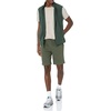 Amazon Essentials Men’s Full-Zip Polar Fleece Insulated Vest (Available in Big & Tall)(Forest Green)