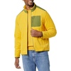 Amazon Essentials Men’s Full-Zip Polar Fleece Jacket with Zippered Pockets for Cold Outdoor Weather (Available in Big & Tall)(Gold Olive Color Block)