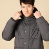 Amazon Essentials Men’s Heavyweight Hooded Puffer Coat(Dark Grey)