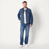 Amazon Essentials Men’s Heavyweight Low Stretch Regular-Fit Denim Jacket, Chest Patch Pockets(Stone Medium Wash)