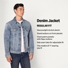 Amazon Essentials Men’s Heavyweight Low Stretch Regular-Fit Denim Jacket, Chest Patch Pockets(Tinted Light Wash)