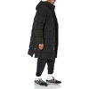 Amazon Essentials Mens Hooded Long Puffer Coat(Black)