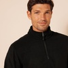 Amazon Essentials Men’s Insulated Fleece Jacket, Quarter-Zip Pullover for Cold Weather(Black)