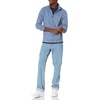 Amazon Essentials Men’s Insulated Fleece Jacket, Quarter-Zip Pullover for Cold Weather(Blue Heather)