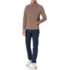 Amazon Essentials Men’s Insulated Fleece Jacket, Quarter-Zip Pullover for Cold Weather(Dark Brown Heather)