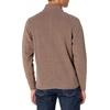 Amazon Essentials Men’s Insulated Fleece Jacket, Quarter-Zip Pullover for Cold Weather(Dark Brown Heather)