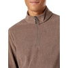 Amazon Essentials Men’s Insulated Fleece Jacket, Quarter-Zip Pullover for Cold Weather(Dark Brown Heather)