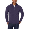 Amazon Essentials Men’s Insulated Fleece Jacket, Quarter-Zip Pullover for Cold Weather(Navy)