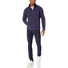 Amazon Essentials Men’s Insulated Fleece Jacket, Quarter-Zip Pullover for Cold Weather(Navy)